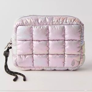 Free People Limited Edition Irridescent Mini Quilted Case In Irridescent Rose